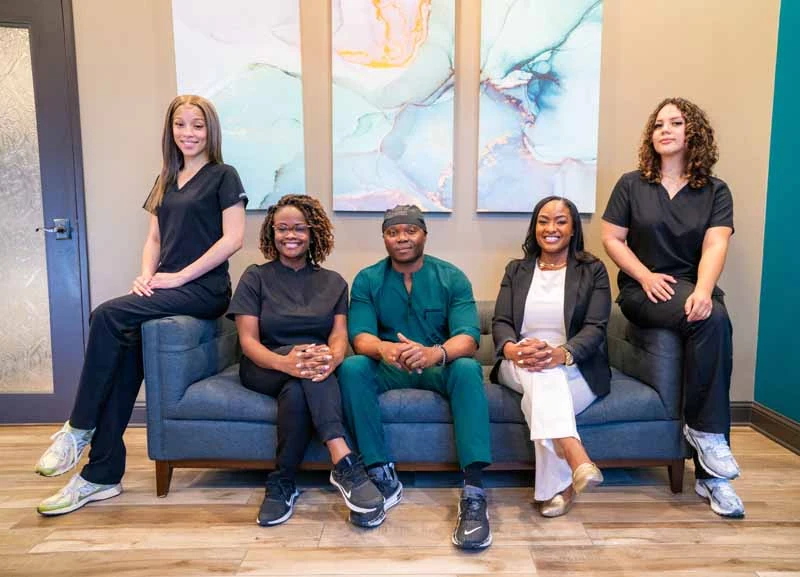 Dr. Emeka Abazie and his 10 Day Smiles team